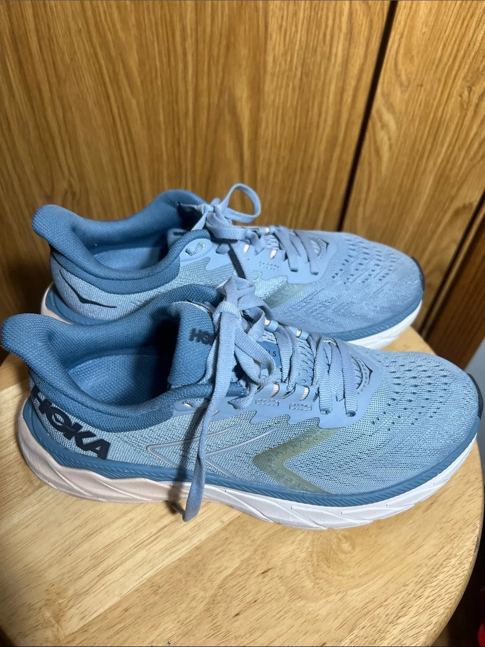Hoka Women's Light Blue Athletic Running Shoes